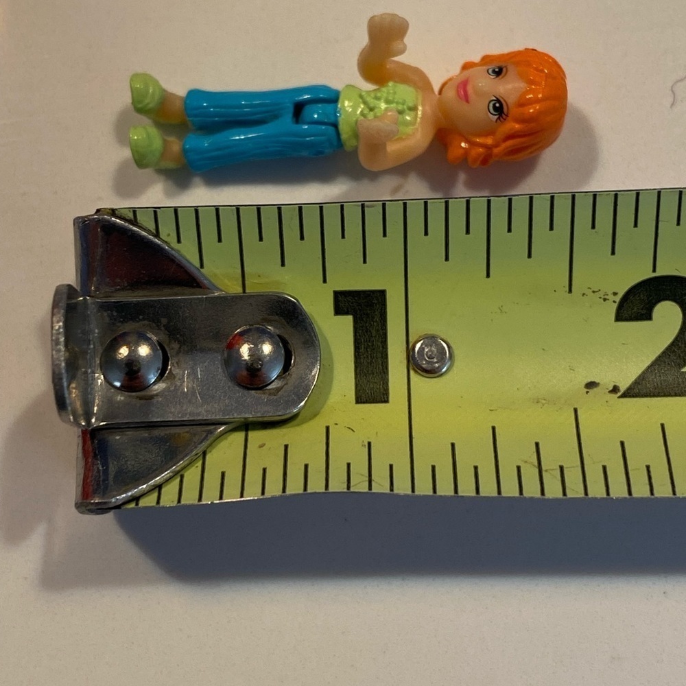 2007 Polly Pocket Wheels pink Mini Car w/mini 1.5” Polly doll Driving - Picture 14 of 16